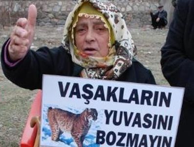 ÇAMLıKAYA - Eli bastonlu nineler HES eyleminde yürüdü