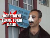 Öğretmene tekme tokat daldı