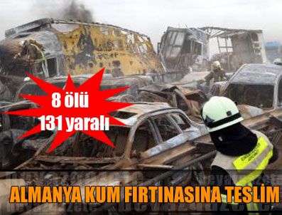 BALTıK DENIZI - Almanya'da kum fırtınası faciaya dönüştü