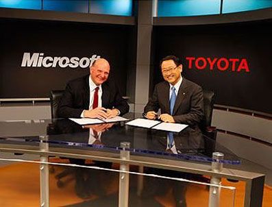 Toyota ve Microsoft yeni nesil arabalar için anlaştı