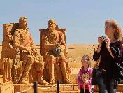 Roma İmparatorluğu Dönemi Kum Heykelleri Moskova‘da Sergilendi