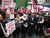 Suriye Başkonsolosluğu Önünde Protesto