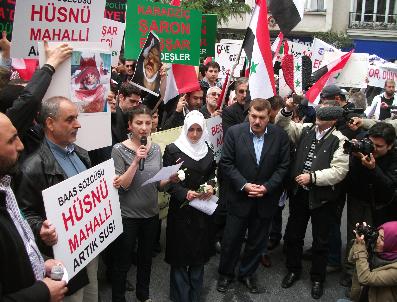 SIYONIST  - Suriye Başkonsolosluğu Önünde Protesto