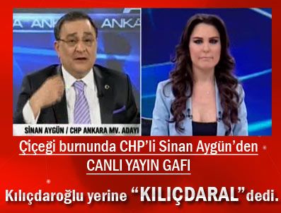 ECE ÜNER - Çiçeği burnunda CHP'li Sinan Aygün'den canlı yayın gafı