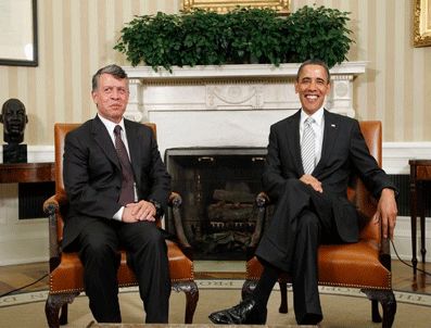 KRAL ABDULLAH - Başkan Obama Beyaz Saray'da Ürdün Kralı Abdullah'la Görüştü