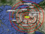 Kütahya'da 5,9 büyüklüğünde deprem