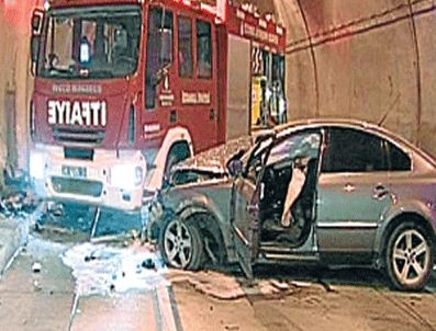 Tünelde meydana gelen kazada 5 kişi yaralandı