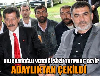 ZIHNI SAYAN - Kılıçdaroğlu'na kızıp adaylıktan çekildi