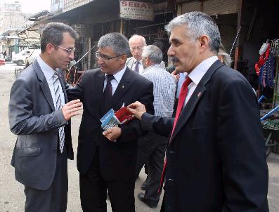 Sp’Li Adaylar, Esnaf Ziyaretinde Chp’Li Adaylarla Karşılaştı