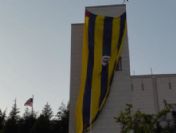 Abd konsolosluğu'nda Fenerbahçe bayrağı