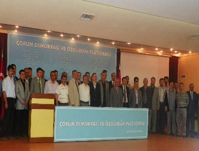 Çorum‘da Demokrasi Ve Özgürlük İçin 54 Stk Bir Araya Geldi