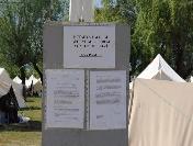 Simav Çadır Kentte Bilgilendirme İlan Panosu İle Yapılıyor