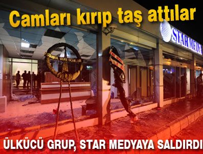 İKITELLI - Ülkücü grup Star Medya'ya saldırdı