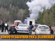 Konvoya saldıran PKK'lı öldürüldü