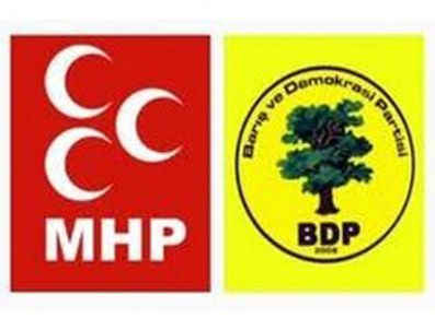 BIJI - BDP'liler ile MHP'liler birbirine girdi