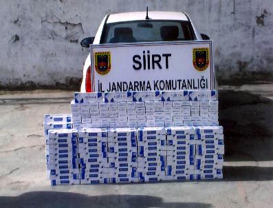 Siirt‘te Bin 500 Paket Kaçak Sigara Ele Geçirildi