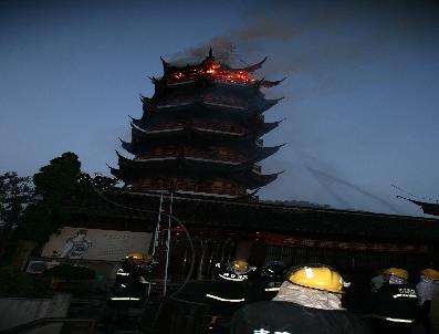 NANJING - Çin’De Budist Tapınağı Yangını