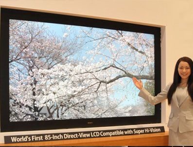 7680x4320 çözünürlüğe sahip LCD TV