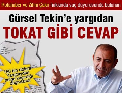 İLHAN CİHANER - Gürsel Tekin'e yargıdan tokat gibi cevap