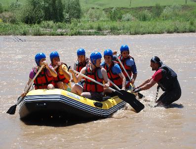 Muş‘ta Rafting Yapıldı