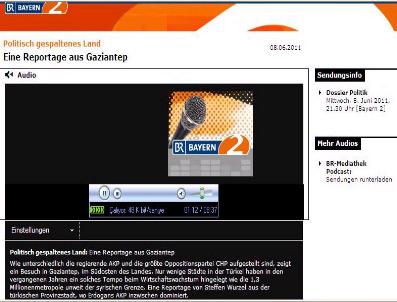 Alman Radyosunda Gaziantep Anlatıldı