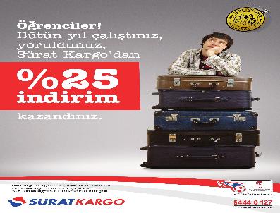 Sürat Kargo’Dan Öğrencilere Tatil İndirimi