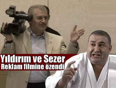 ŞAFAK SEZER - Binali Yıldırım ve Şafak Sezer reklam filmine özendi