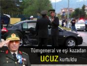 Tümgeneral Ergüder Topbaş ve eşi kazadan ucuz kurtuldu