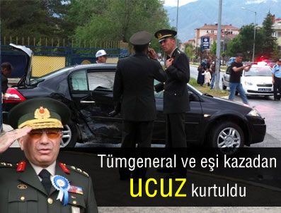 YALÇıN ATAMAN - Tümgeneral Ergüder Topbaş ve eşi kazadan ucuz kurtuldu