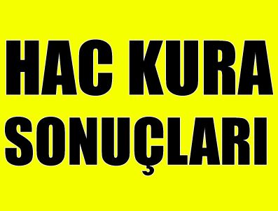 Hac kuraları çekiliyor 2011