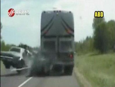 Abd'de inanılmaz kaza 1 ölü