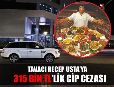 RANGE ROVER - Tavacı Recep Usta'ya 315 bin TL'lik ceza