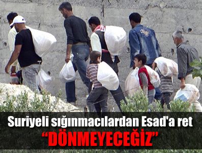 Suriyeli sığınmacılardan Esad'a ret