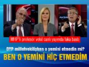 MHP'li vekil canlı yayında faka bastı