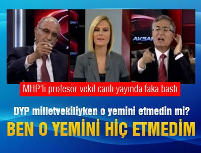 ÖZCAN YENİÇERİ - MHP'li vekil canlı yayında faka bastı