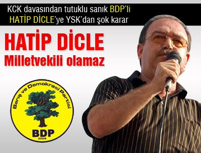 MEHMET HATIP DICLE - YSK kararını açıkladı Hatip Dicle'nin vekilliği düşürüldü