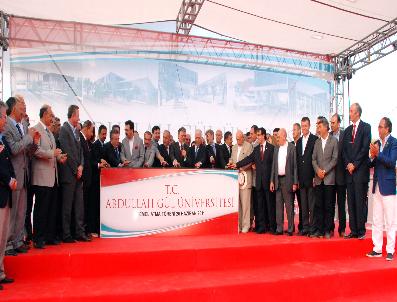 Cumhurbaşkanı Abdullah Gül, Kayseride Kendi Adının Verildiği Üniversitenin Temelini Attı.