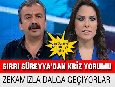ECE ÜNER - Sırrı Süreyya'dan tutuklu vekil yorumu