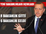 Erdoğan bakanlıklardaki yeni düzenlemeleri açıkladı