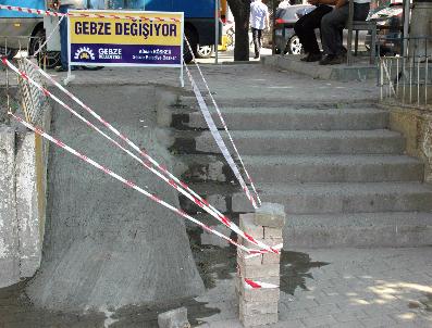 Gebze‘de Kaldırımlara Engelli Rampası Yapılıyor