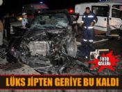 Lüks cip minübüsle kafa kafaya çarpıştı