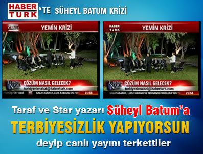 FİKRİ AKYÜZ - Habertürk canlı yayınında Süheyl Batum krizi