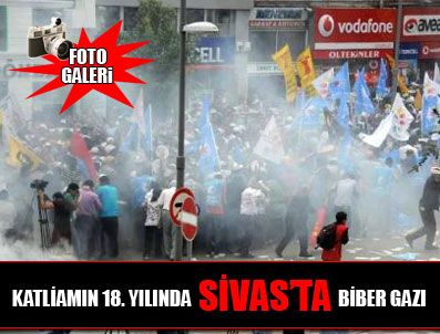 HASRET GÜLTEKIN - Katliamın 18. yılında Sivas'ta biber gazı