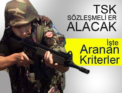 Sözleşmeli er için ilk adım atılıyor