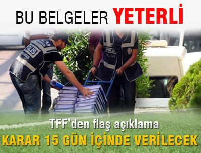 Federasyona gönderilen belgeler yeterli