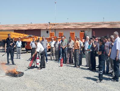Karayolları Bölge Müdürlüğü’Nde Yangın Tatbikatı