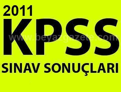 2011-KPSS A Grubu ve Öğretmenlik Sınavı sonuçları açıklandı (KPSS sonuçları)