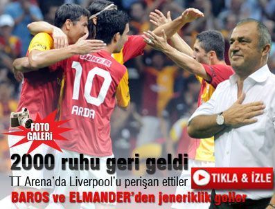 ASLANTEPE - Galatasaray 3 Liverpool 0 maçı golleri