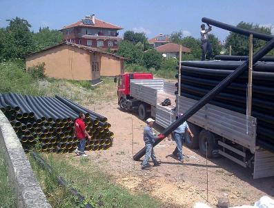 Alaplı’Da Köylere Kanalizasyon Malzemesi Dağıtımına Başlandı