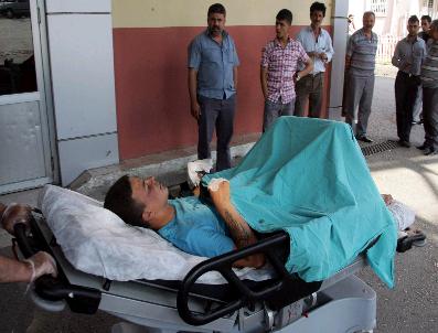 Kaza Sonrası Alev Alan Motosikletteki Şahıs Yaralandı